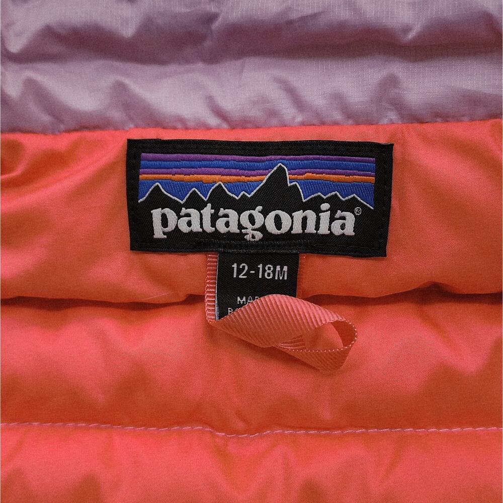 Patagonia Baby Toddler Down Sweater Vest Size 12-18 Months Pink - Picture 2 of 6